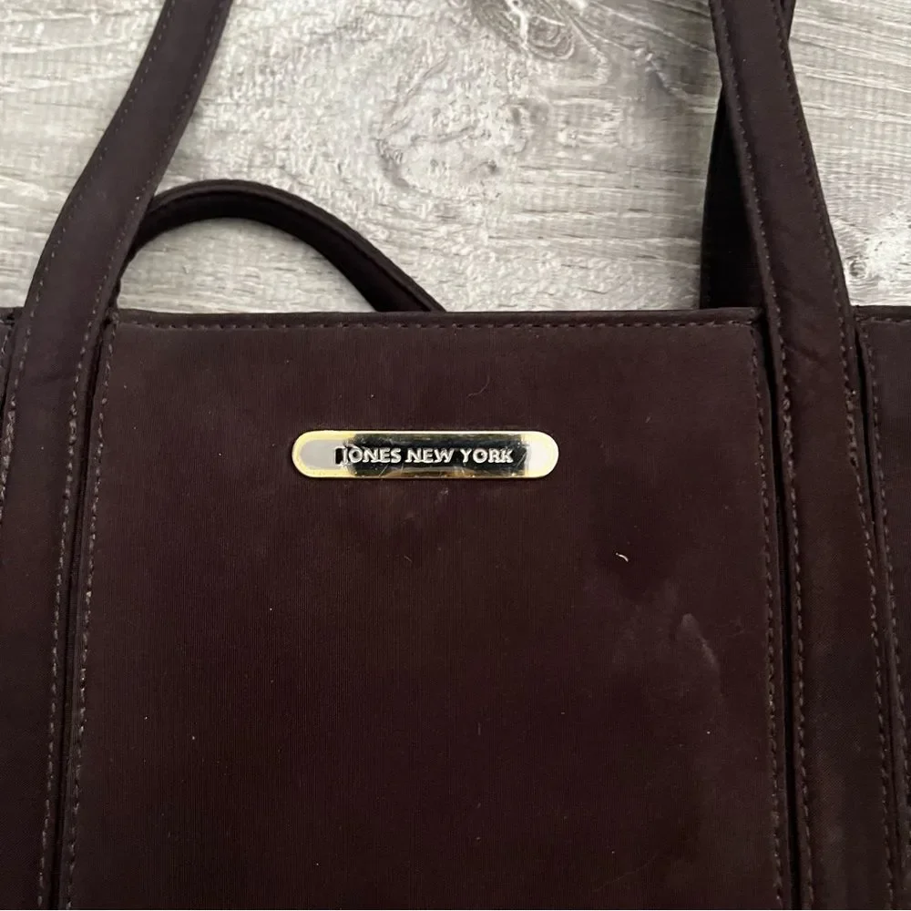 Jones new york Brown nylon shoulder bag